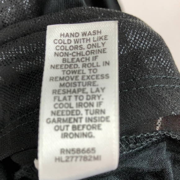 NWT Trouve M Shimmer Houndstooth Faux Leather Top - Picture 7 of 8